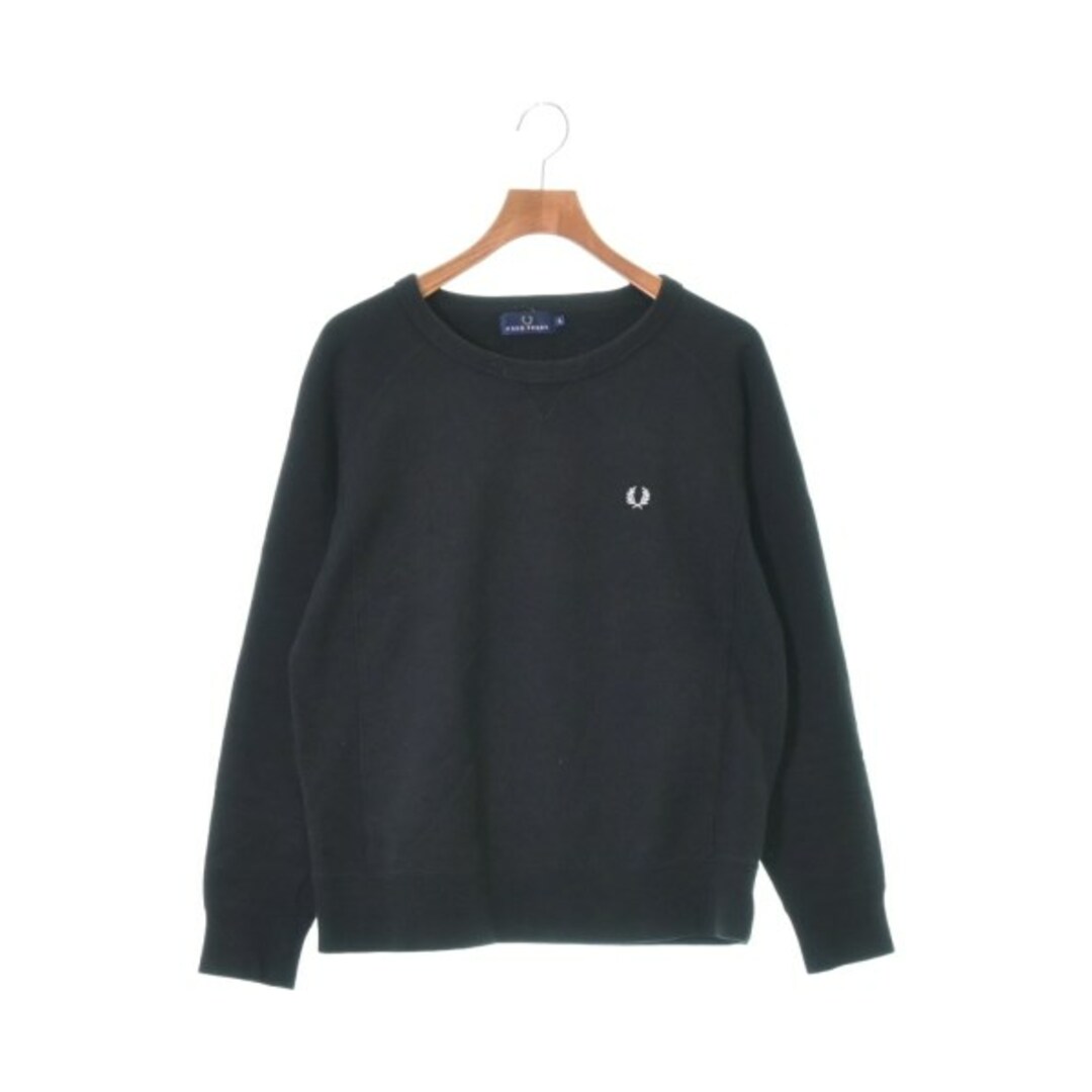 FRED PERRY(フレッドペリー)のFRED PERRY フレッドペリー スウェット L 黒 【古着】【中古】 メンズのトップス(スウェット)の商品写真