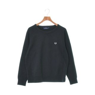 フレッドペリー(FRED PERRY)のFRED PERRY フレッドペリー スウェット L 黒 【古着】【中古】(スウェット)