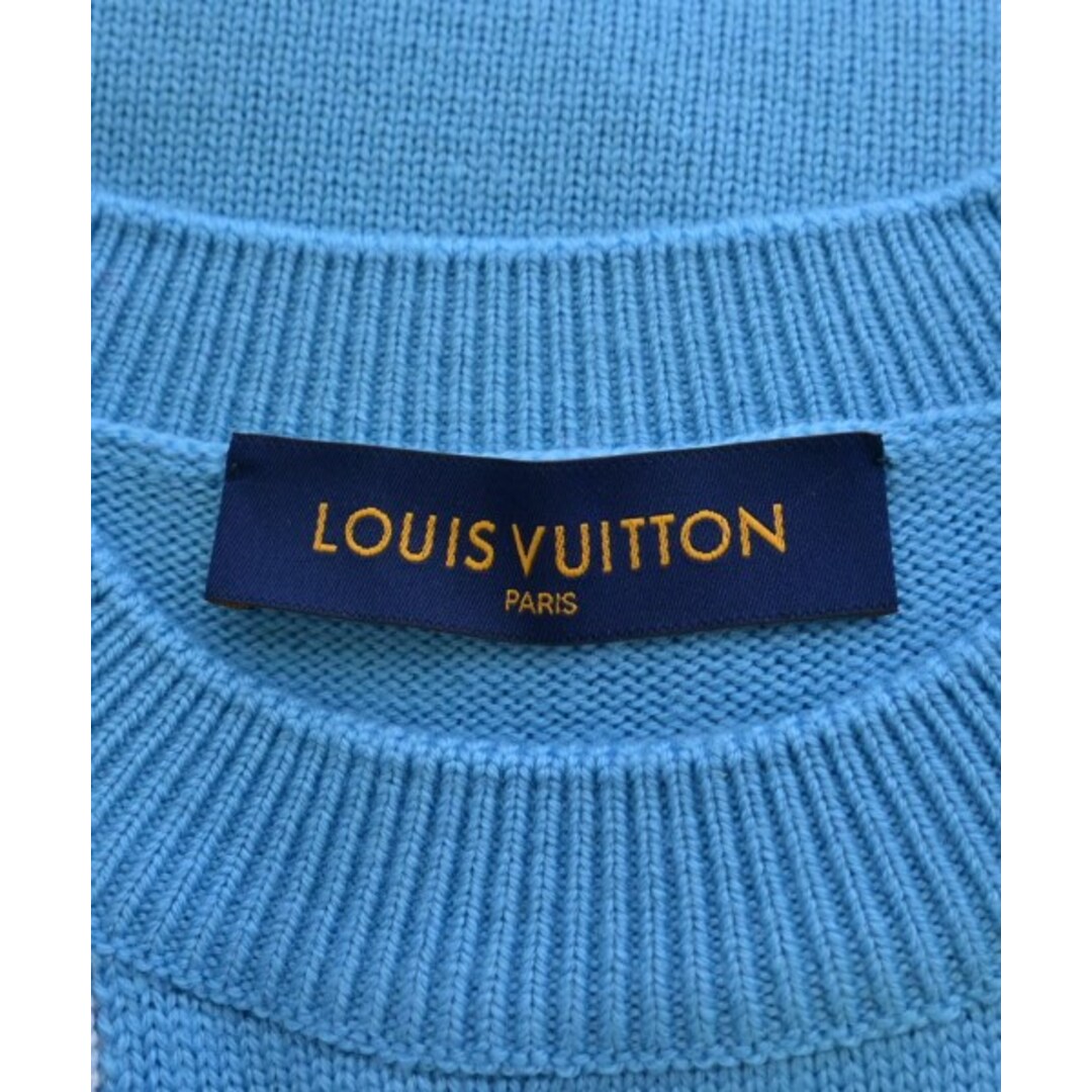 LOUIS VUITTON ニット・セーター S 青x白系等(チェック)