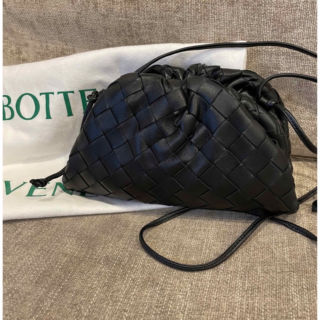 美品□BOTTEGA VENETA/ボッテガヴェネタ　イントレチャート　レザーポーチ/クラッチバッグ/小物入れ　ライトブルー系　イタリア製　メンズ