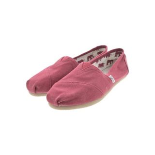 トムズ(TOMS)のTOMS トムス シューズ（その他） US7(24cm位) 赤 【古着】【中古】(その他)