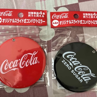 コカ・コーラ - コカ・コーラオリジナル スライド式コンパクトミラー　2種セット