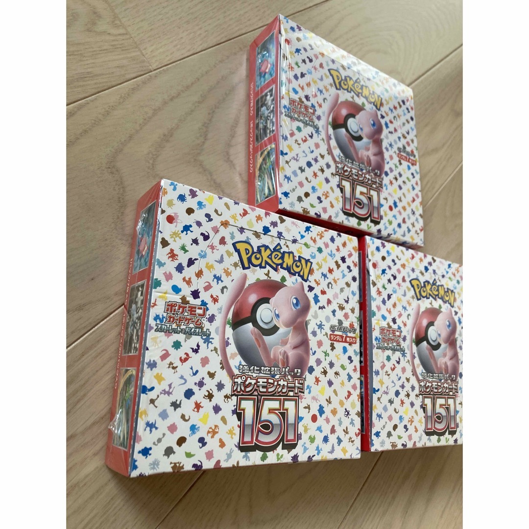 ポケモンカード 151 シュリンク付 3 BOX