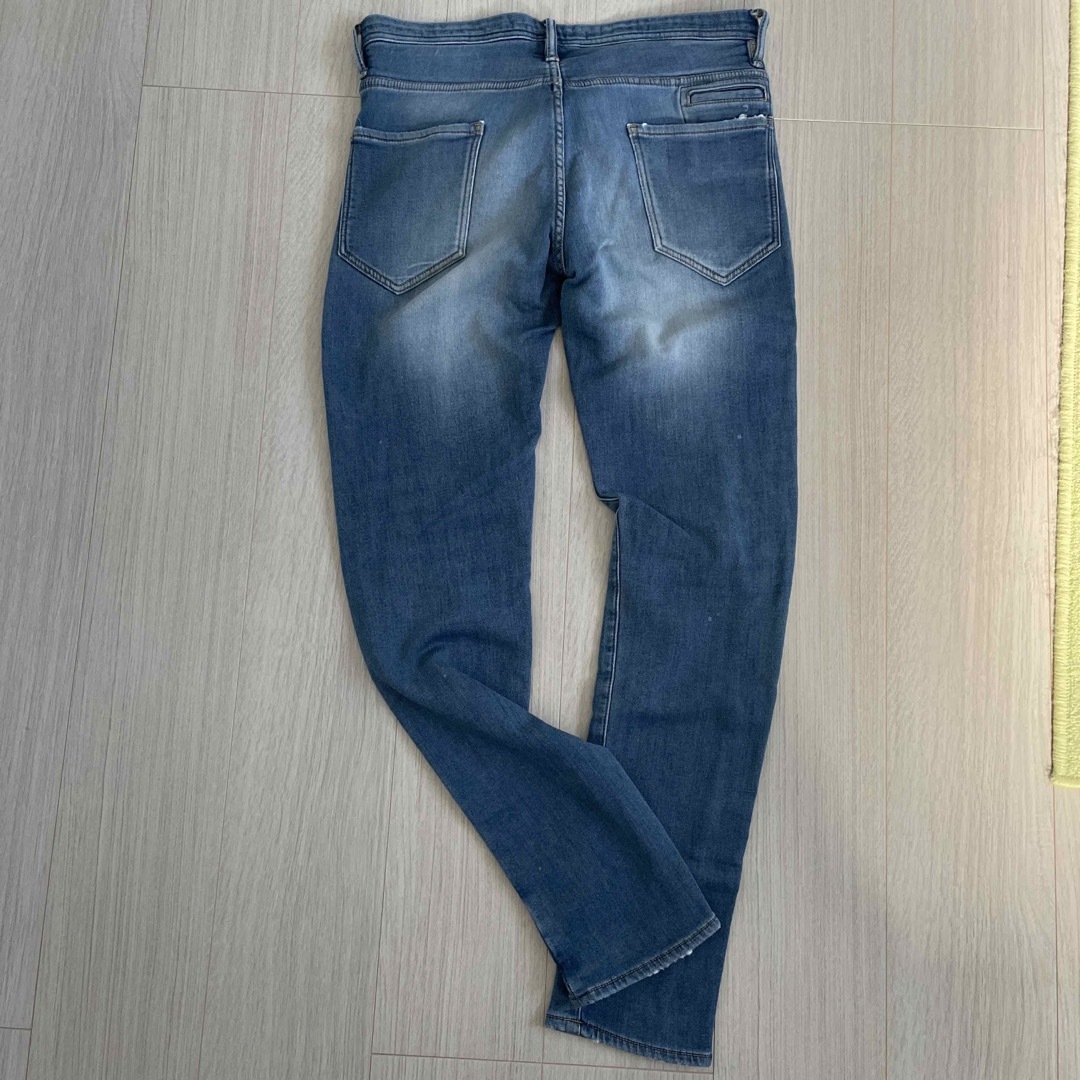 児島ジーンズ E jeans ダメージデニム 日本製 クラッシュ デニムパンツ