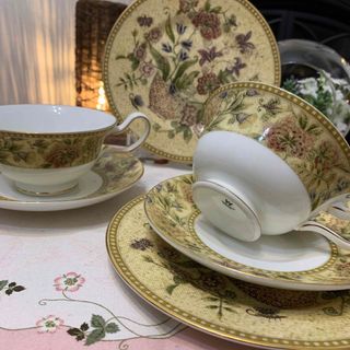 WEDGWOOD FLORAL TAPESTRY フローラル タペストリー ペア-