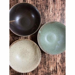 アウトレットマットプレート3枚カレー皿オシャレカフェ風 和洋食器 美濃焼 陶磁器(食器)