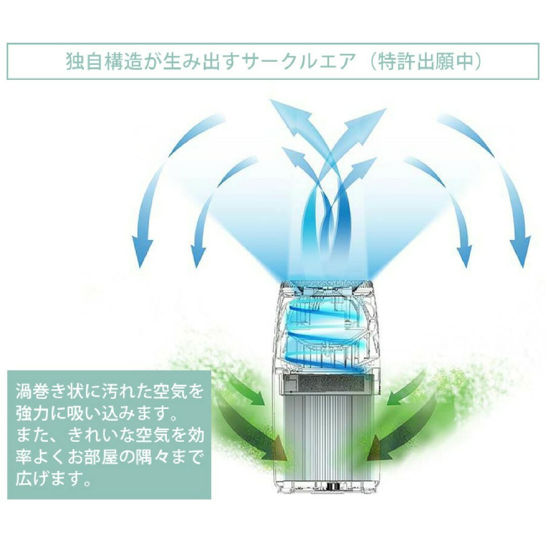 空気清浄機 プリマヴェーラサークルPRO OP-Z751A ホワイト