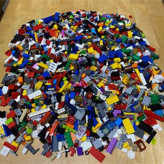 レゴ(Lego)のレゴ（lego）902g！まとめ売り 0.9kg　基本ブロック大量　中古(知育玩具)