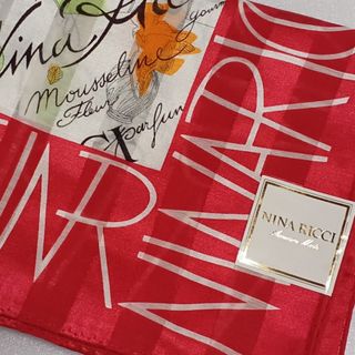 ニナリッチ(NINA RICCI)の値下げ📌ニナリッチ☆シルク50%大判ハンカチーフ53×53🌼👜(ハンカチ)