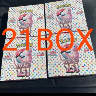 ポケモンカード 151 21BOX シュリンク付き 新品未開封(Box/デッキ/パック)