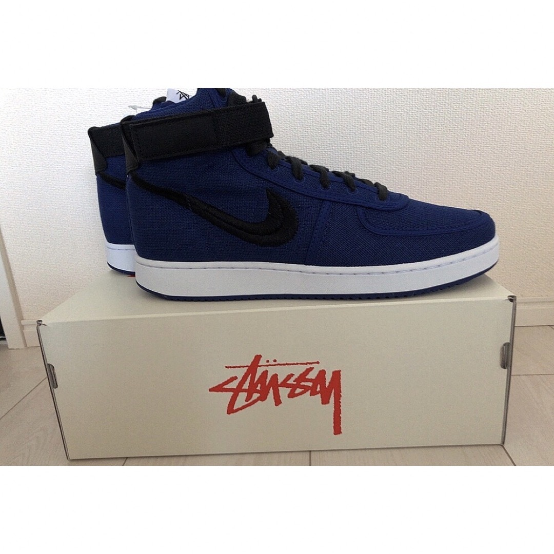 ナイキ バンダル high＆stussy コラボ Deep Royal Blue