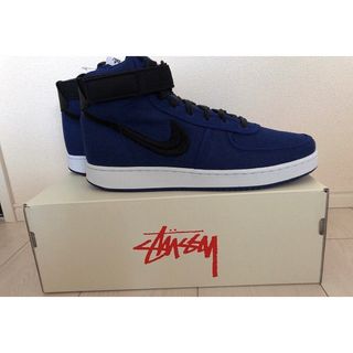 ナイキ バンダル high＆stussy コラボ Deep Royal Blue(スニーカー)