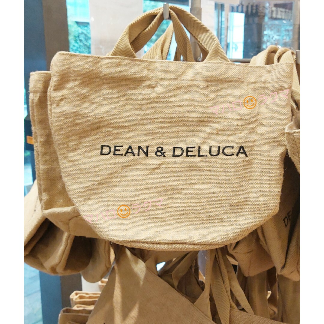 本体麻ハンドルアクリルサイズ20周年DEAN & DELUCA ジュートマーケットトートバッグ S