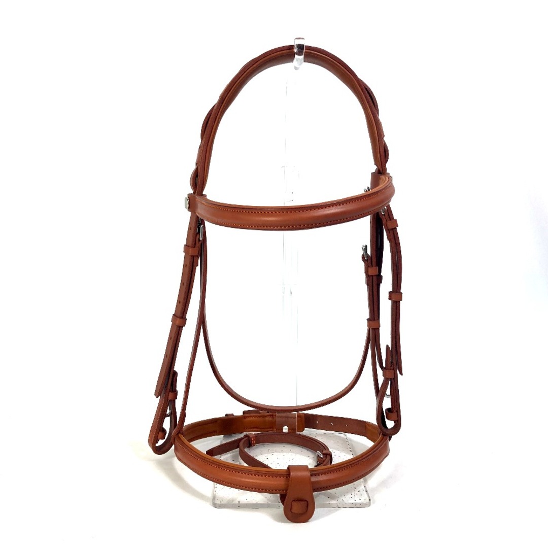エルメス HERMES フランス鼻革 エルゴノミック頭絡 セリエ ジョッキー 馬具 雑貨 レザー Y刻 ナチュレル・サーブル ブラウン 未使用 | フリマアプリ ラクマ
