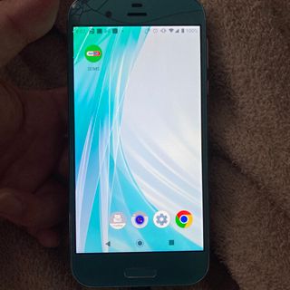 シャープ(SHARP)のAQUOS PHONE 605SH オパールブルー SIMロック解除済み(スマートフォン本体)