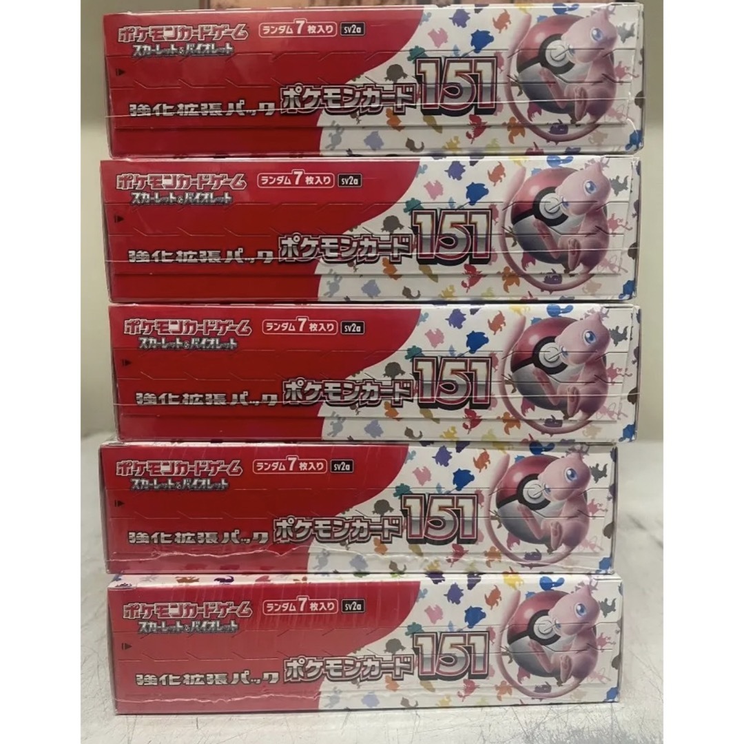ポケモンカード 151シュリンク付き 5box - Box/デッキ/パック