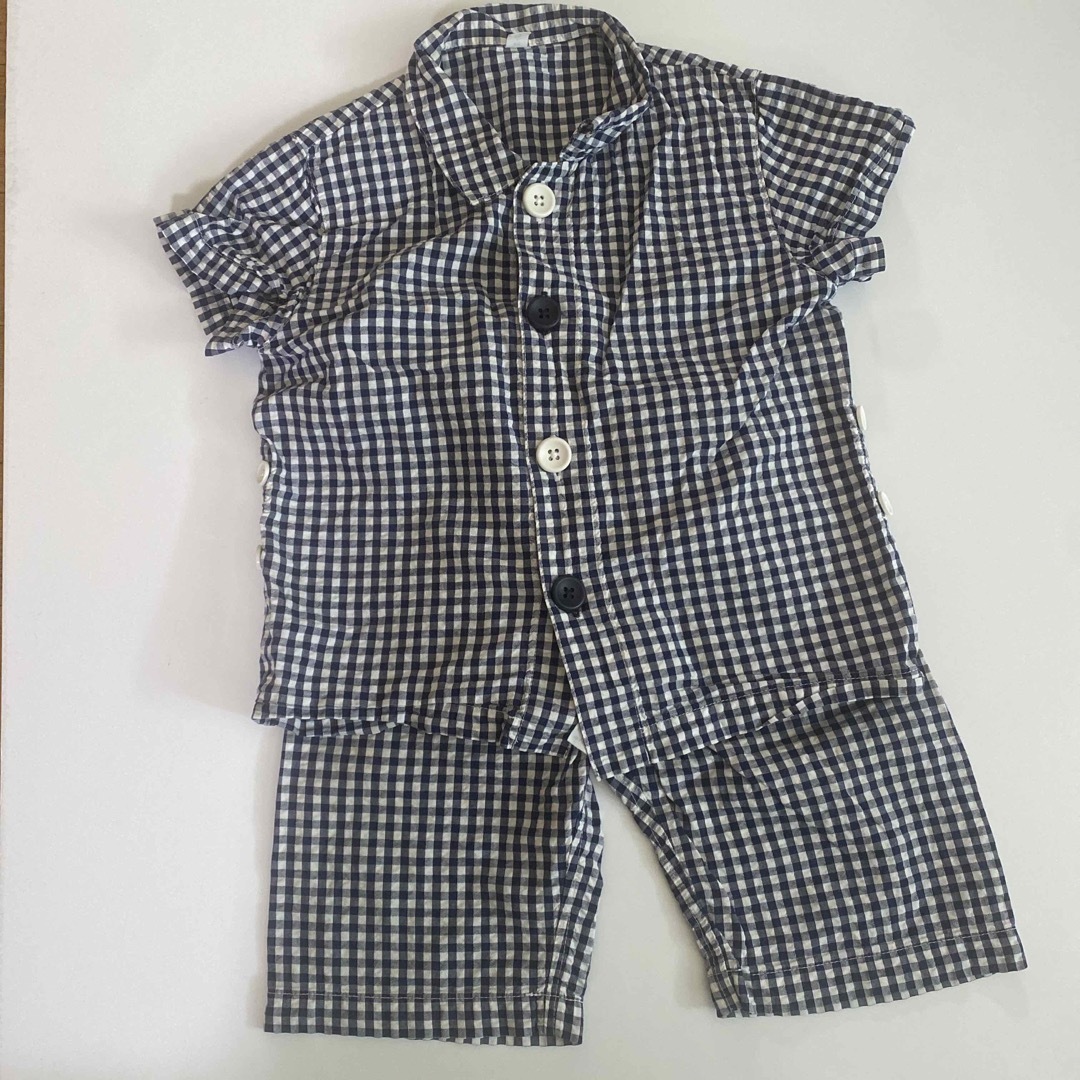 MUJI (無印良品)(ムジルシリョウヒン)の無印　80 90 パジャマ キッズ/ベビー/マタニティのベビー服(~85cm)(パジャマ)の商品写真