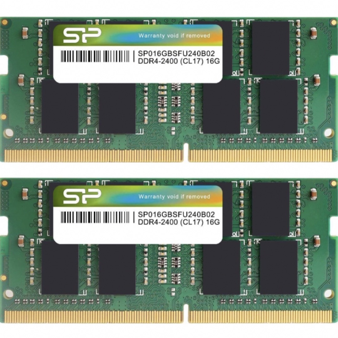 ノートPC用メモリDDR4-2400(PC4-19200) 16GB×2枚