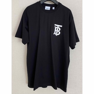 バーバリー(BURBERRY)のBurberry TB モノグラム　Tシャツ　黒　XS(Tシャツ(半袖/袖なし))