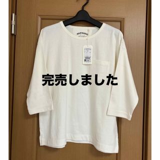 ハートマーケット(Heart Market)のハート刺繍 ポケット付き BIGTシャツ(Tシャツ(長袖/七分))