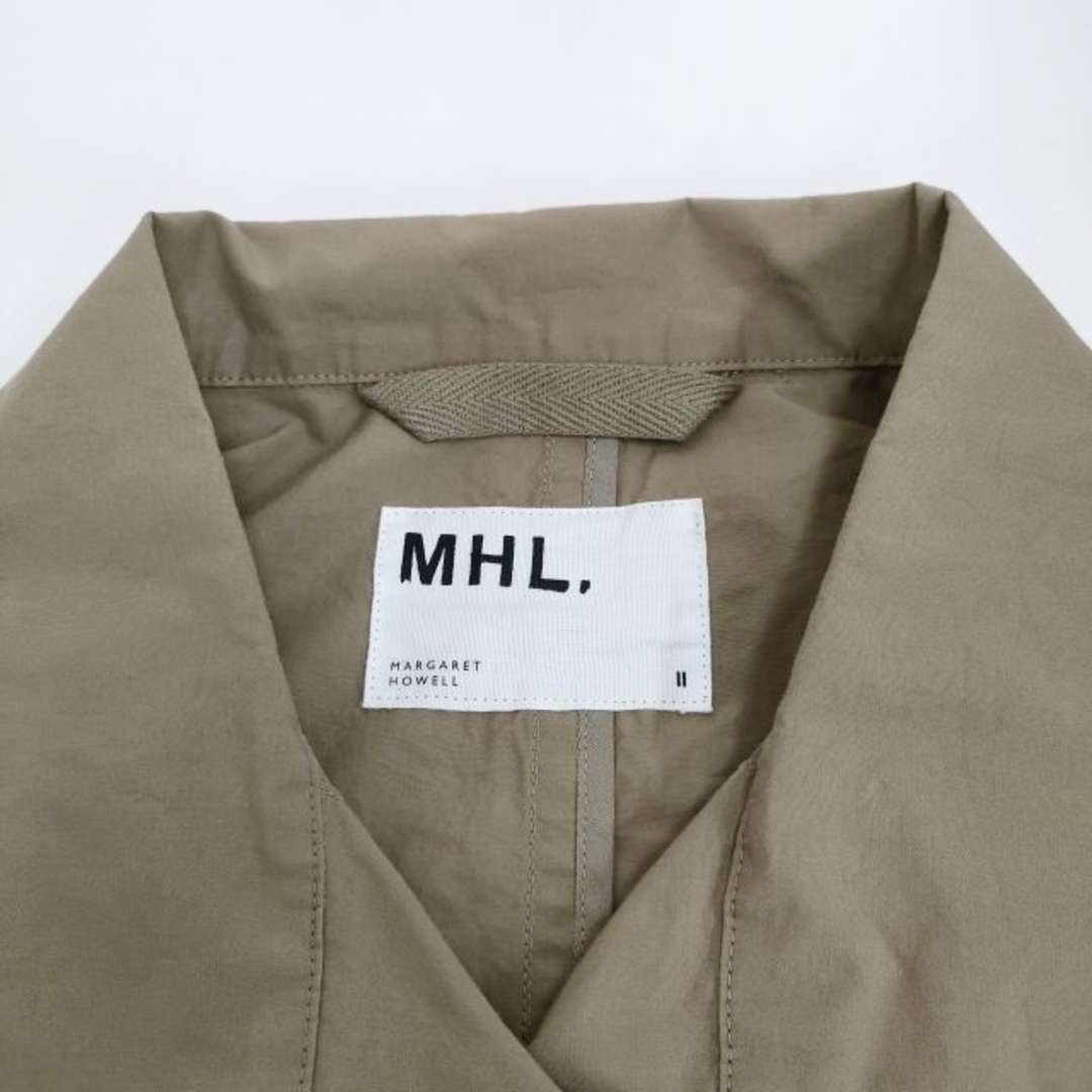 週末値下げ　MHL ウールショートコート　ステンカラー