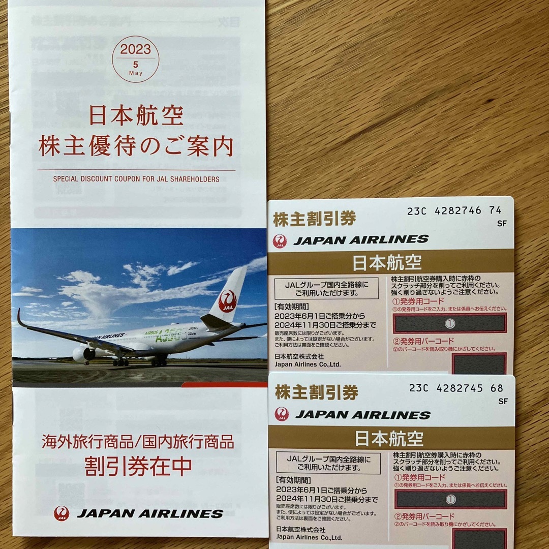 JAL日本航空株主優待割引券