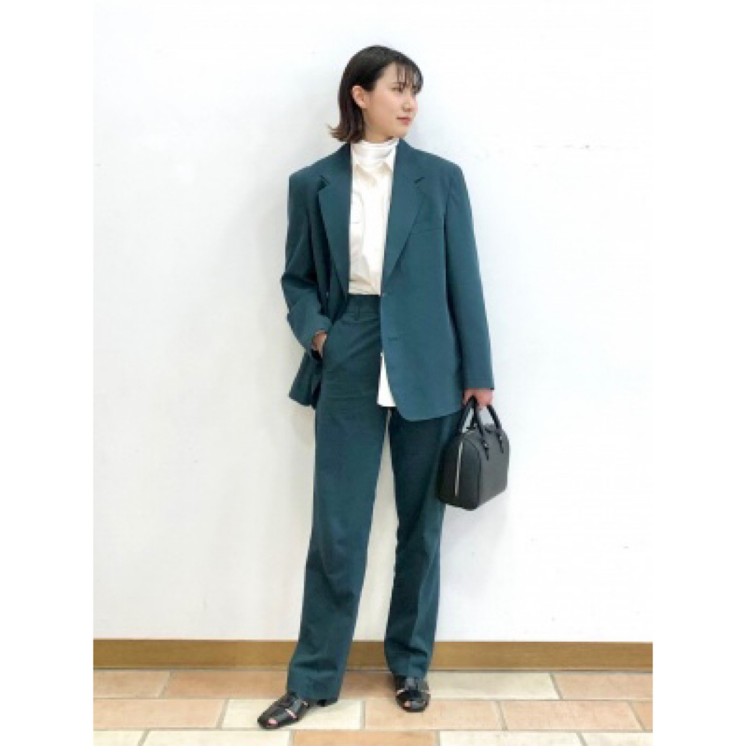 A+TOKYO パイルジャージーテーラードジャケット Mサイズ 2 グリーン