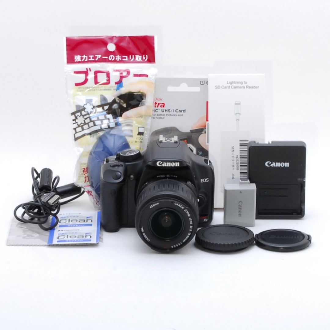 コスパ◎、ショット極小、状態◎の極上品❤️Canon EOS KISS X2-