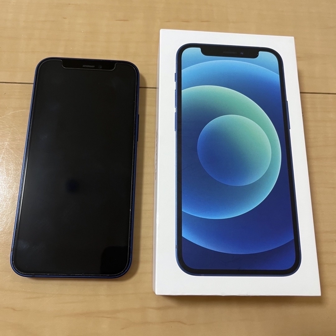 iPhone 12 mini 256gb Blue simフリー - スマートフォン本体