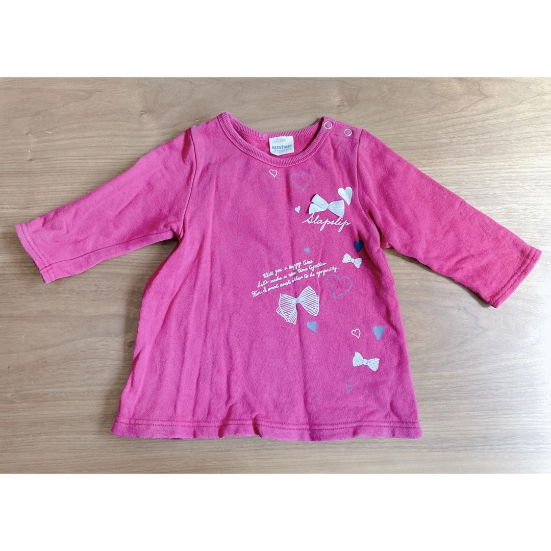 BeBe(ベベ)のBebe easyfreak 子ども服　7部袖　80cm キッズ/ベビー/マタニティのベビー服(~85cm)(Ｔシャツ)の商品写真