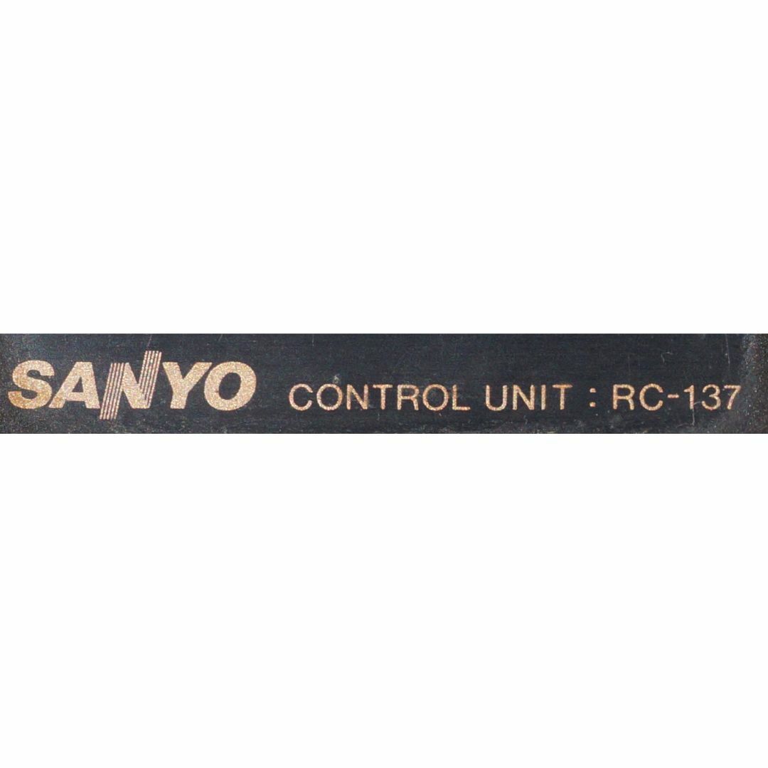 SANYO(サンヨー)のサンヨー SANYO テレビ リモコン RC-137 ( #5771 ) スマホ/家電/カメラのテレビ/映像機器(その他)の商品写真