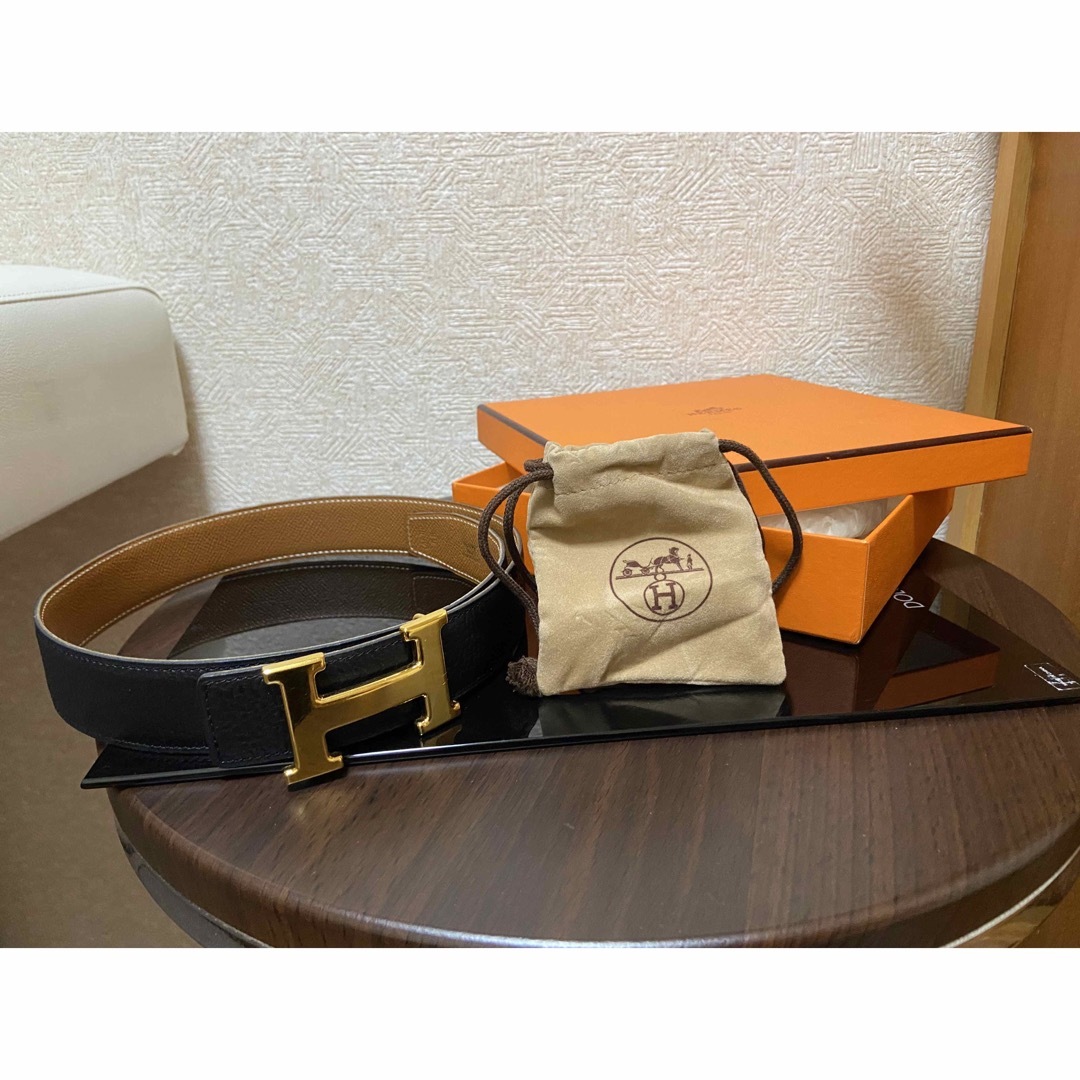 美品  HERMES ベルト　ゴールドバックル　レディース　サイズ65