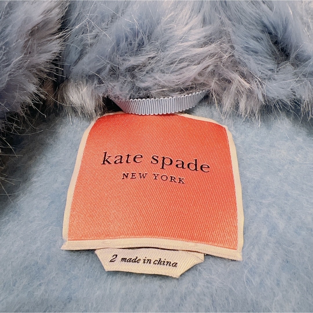 kate spade new york(ケイトスペードニューヨーク)のkatespadenewyorkフェイクファートリムコート レディースのジャケット/アウター(ロングコート)の商品写真