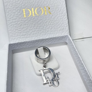 Christian Dior クリスチャンディオール K18WG トリニティ チャーム ホワイトゴールドリング シルバー 52