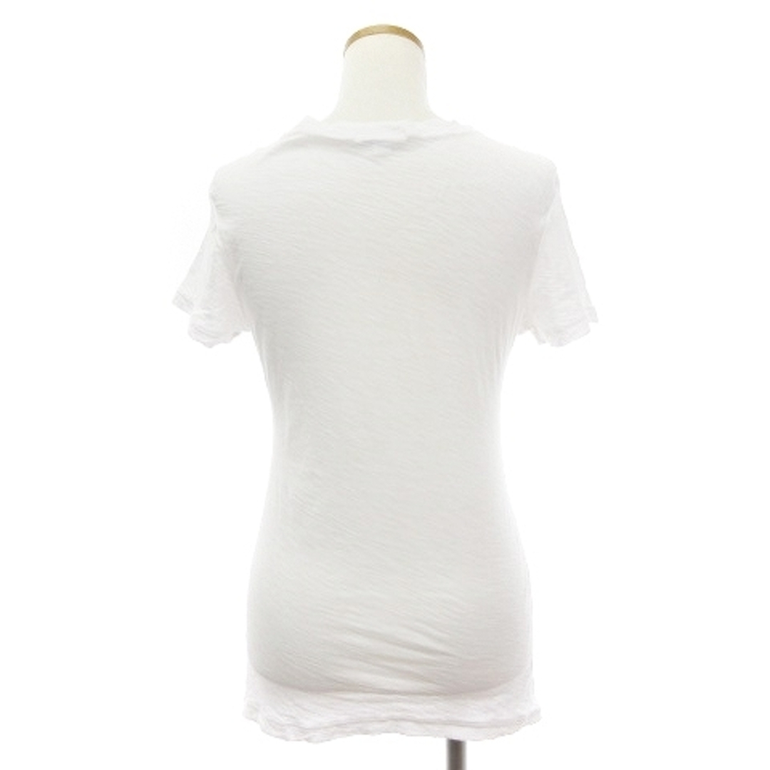 JAMES PERSE(ジェームスパース)のジェームスパース スラブ ジャージー Vネック Tシャツ 半袖 白 ホワイト 1 レディースのトップス(Tシャツ(半袖/袖なし))の商品写真