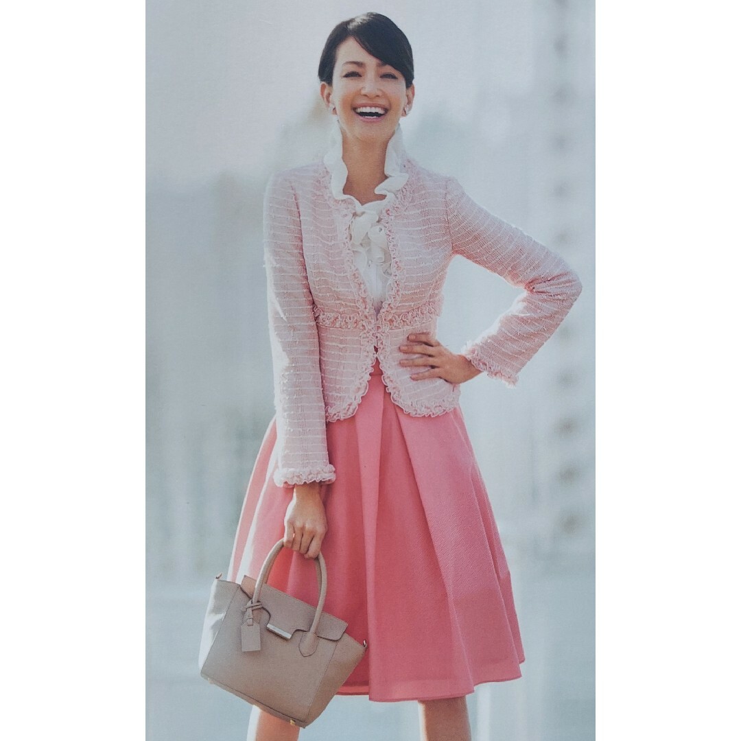 M'S GRACY(エムズグレイシー)のきれいなピンク色スカート レディースのスカート(ひざ丈スカート)の商品写真