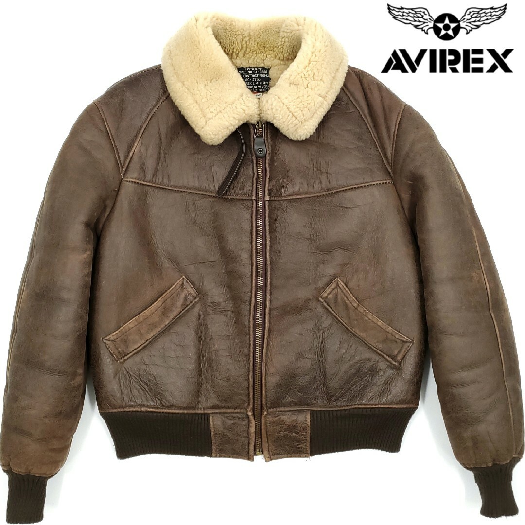 新品定価20万円位◆AVIREX◆B-6 USA製フライトジャケット40 654