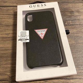 ゲス(GUESS)のiPhone X用対応スマホケース　GUESS ブラック(iPhoneケース)