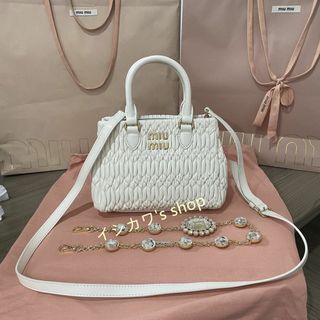 訳あり】 Miu Miu ショルダーバッグ クリスタル ピンク ミュウミュウ