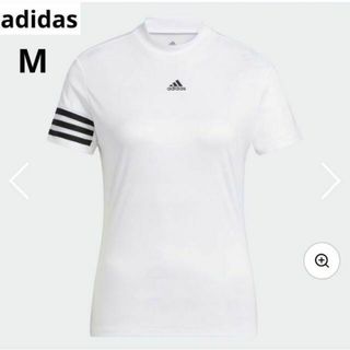 アディダス(adidas)の【新品】　アディダス　ゴルフ　半袖　モックネックシャツ　レディース　M(ウエア)