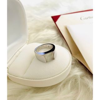 カルティエ(Cartier)のカルティエ  ムーンストーン　タンクリング　12号(リング(指輪))