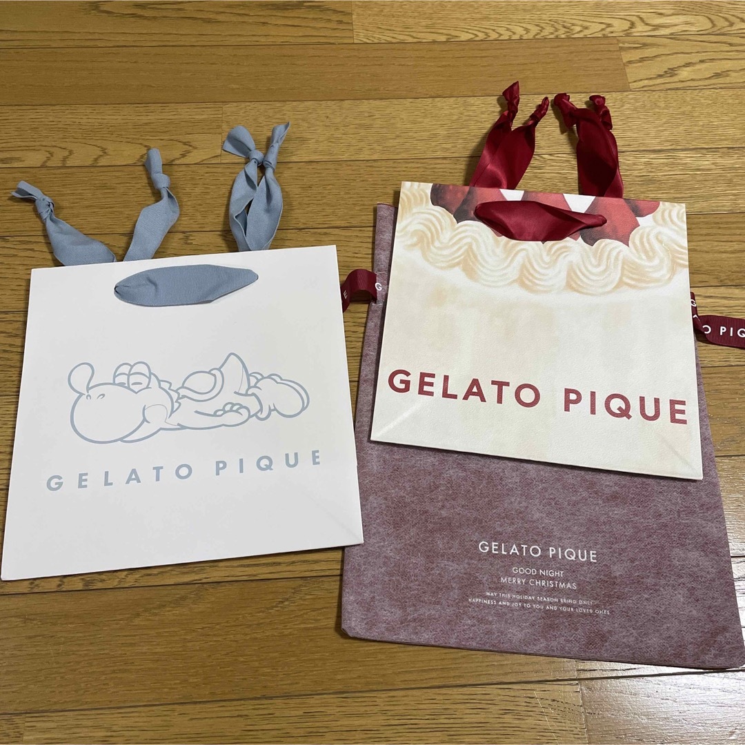 gelato pique(ジェラートピケ)の新品未使用　ジェラートピケ　ショッパーセット レディースのバッグ(ショップ袋)の商品写真