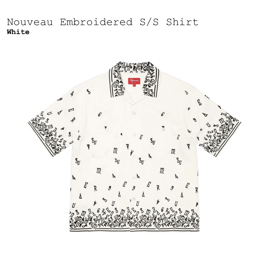 Supreme - Supreme Nouveau Embroidered S/S Shirtの通販 by アド's ...