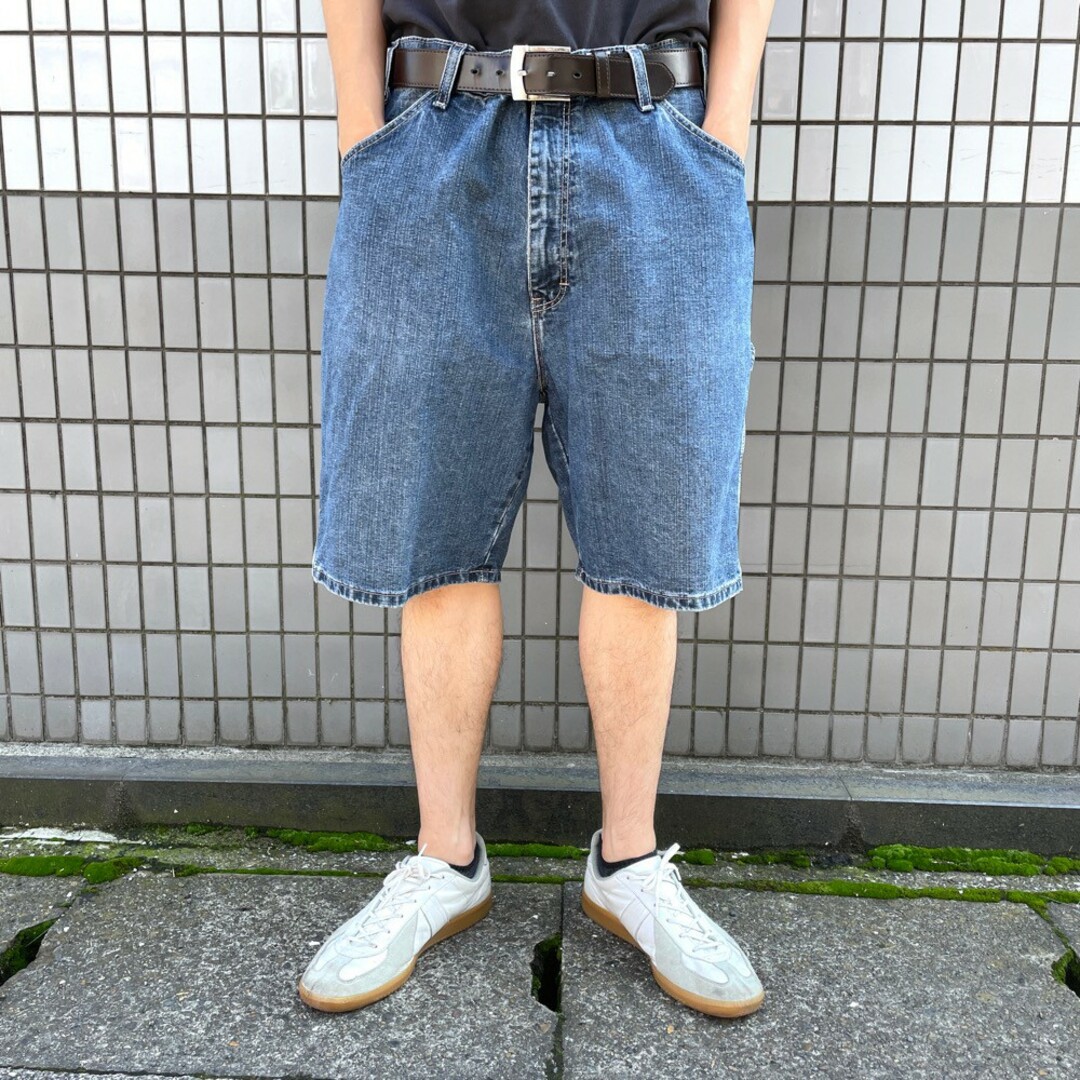 US古着 ディッキーズ Dickies デニム ペインター ショートパンツ ひざ下 サイズ：W35 インディゴ 【中古】