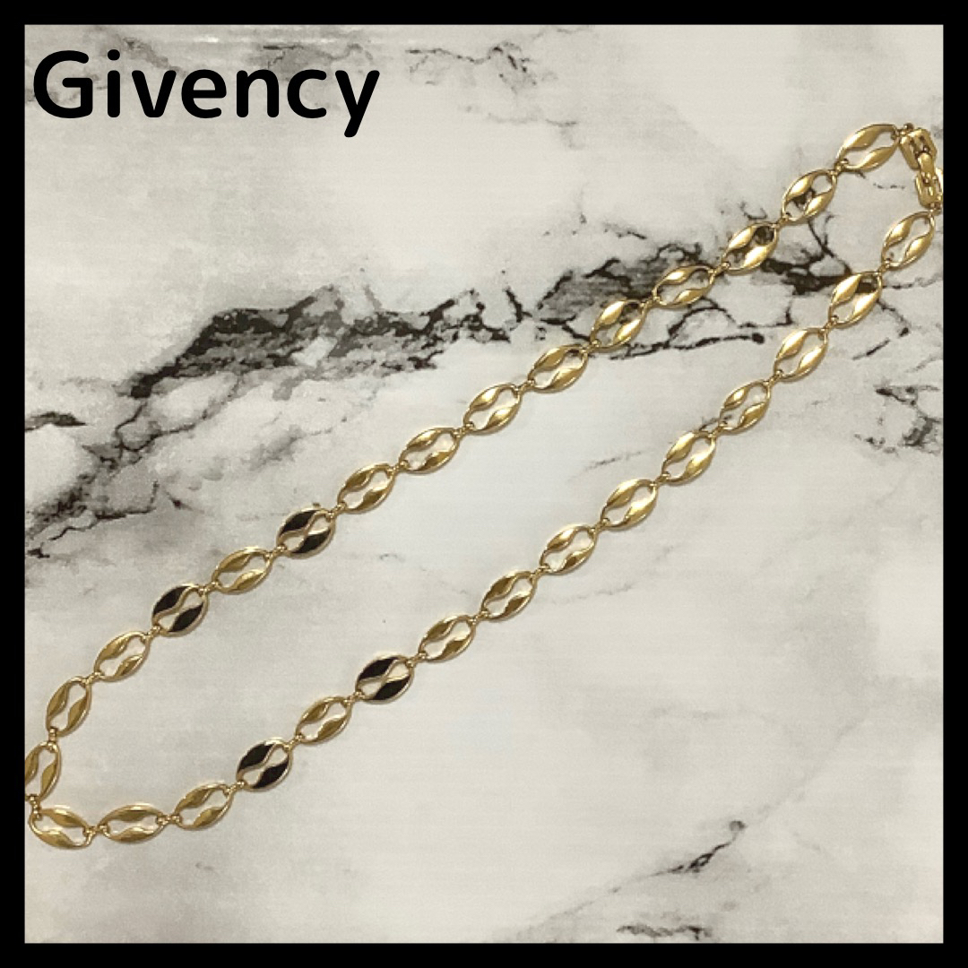 ジバンシー　ネックレス　ゴールド×ブラック　Givency