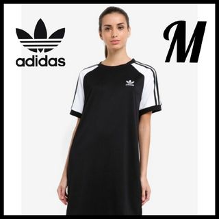 アディダス(adidas)の【Rm様専用】adidas★Tシャツワンピース★スポーツウェア★黒★M(ミニワンピース)