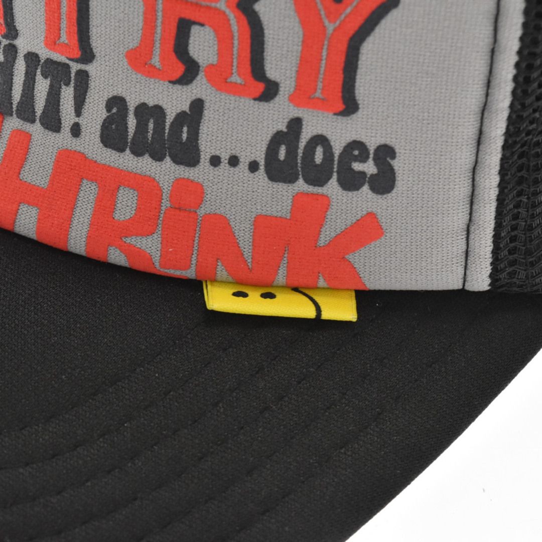 KAPITAL キャピタル KOUNTRY DIRTY SHRINK KR2304XH30 ロゴプリントトラックキャップ メッシュキャップ 帽子 ブラック