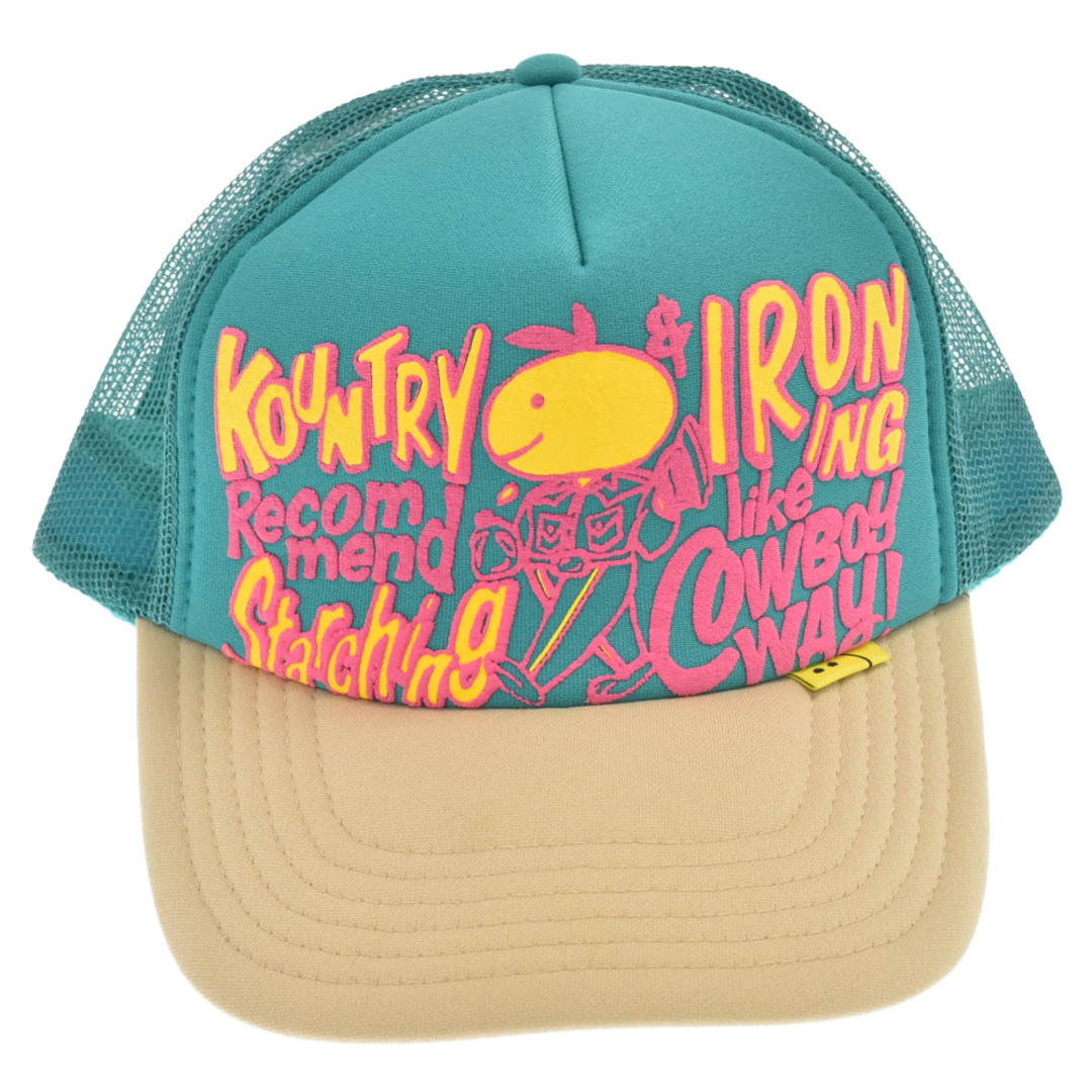 KAPITAL キャピタル CONEYCOWBOWY KR2304XH29 ロゴプリントトラックキャップ メッシュキャップ 帽子 マルチ