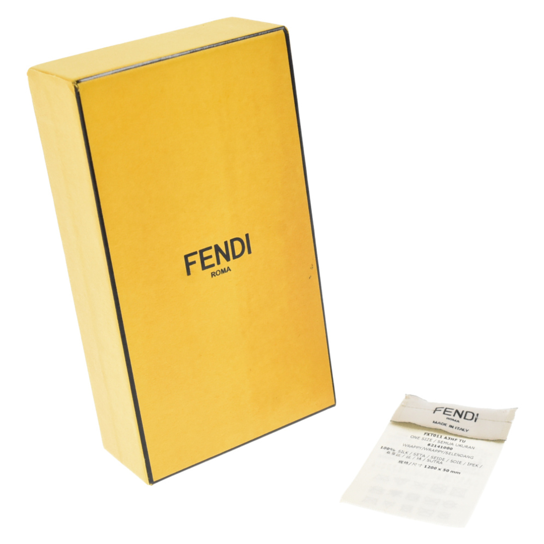 FENDI フェンディ 総柄 FFロゴ ラッピー ツイリー スカーフ シルク レディース マルチ 62141000