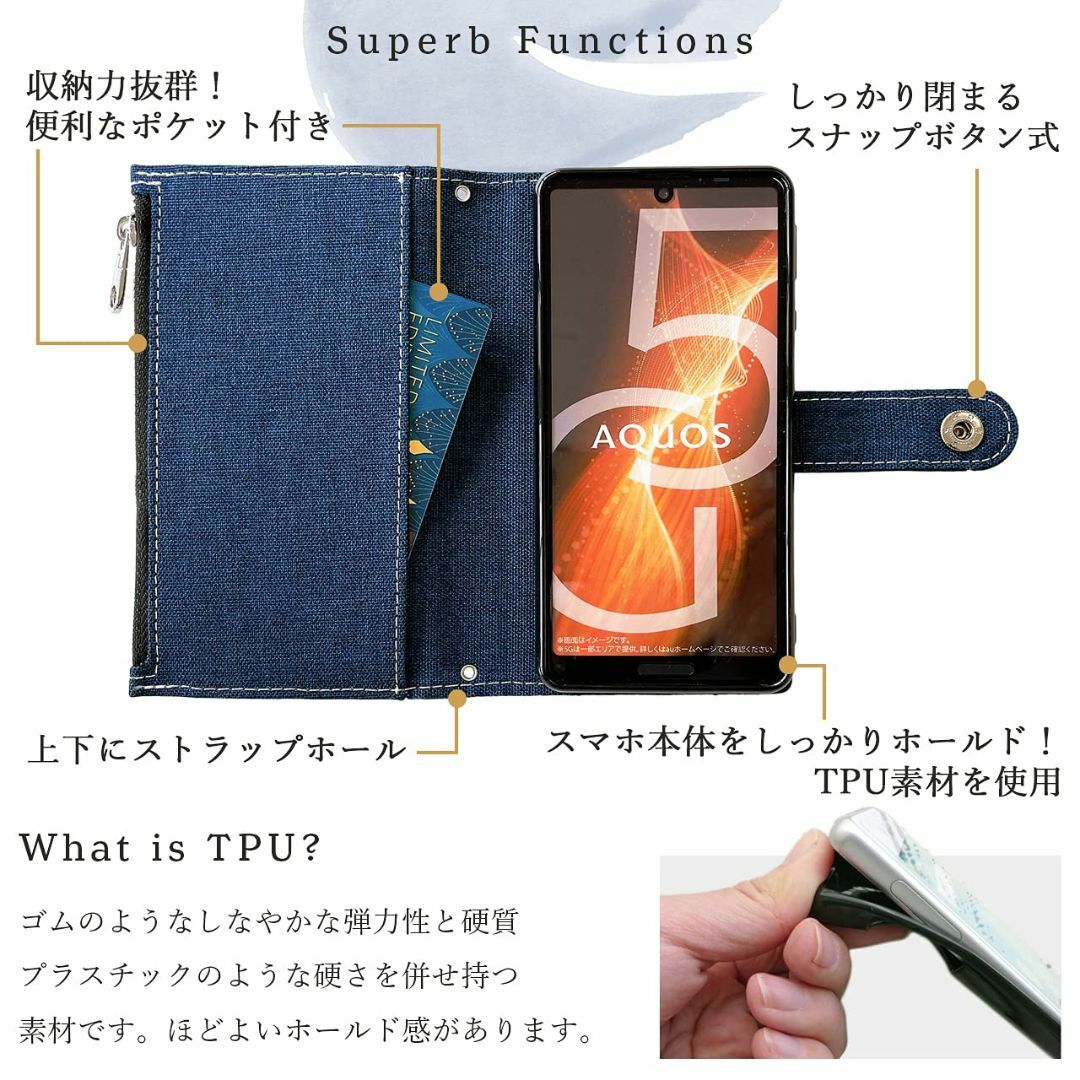 AQUOS zero 801SH SH-M10 ケース カバー 手帳型 SHM1